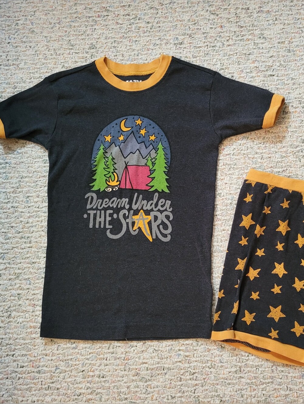 Lazy One Kids Camping Graphic Pajama Set, 10
